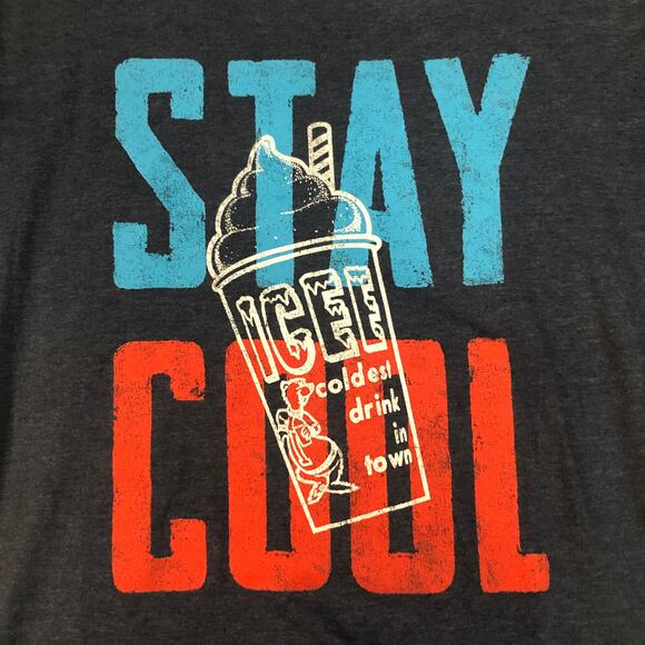 ICEE Stay Cool Polar Bear Graphic Tee Shirt Slushy Spell Out Men's XXL - Picture 2 of 4